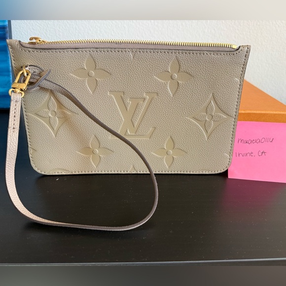 Louis Vuitton Handbags - Louis Vuitton Turtledove Monogram Empriente Neverfull MM Pouch (NEW)